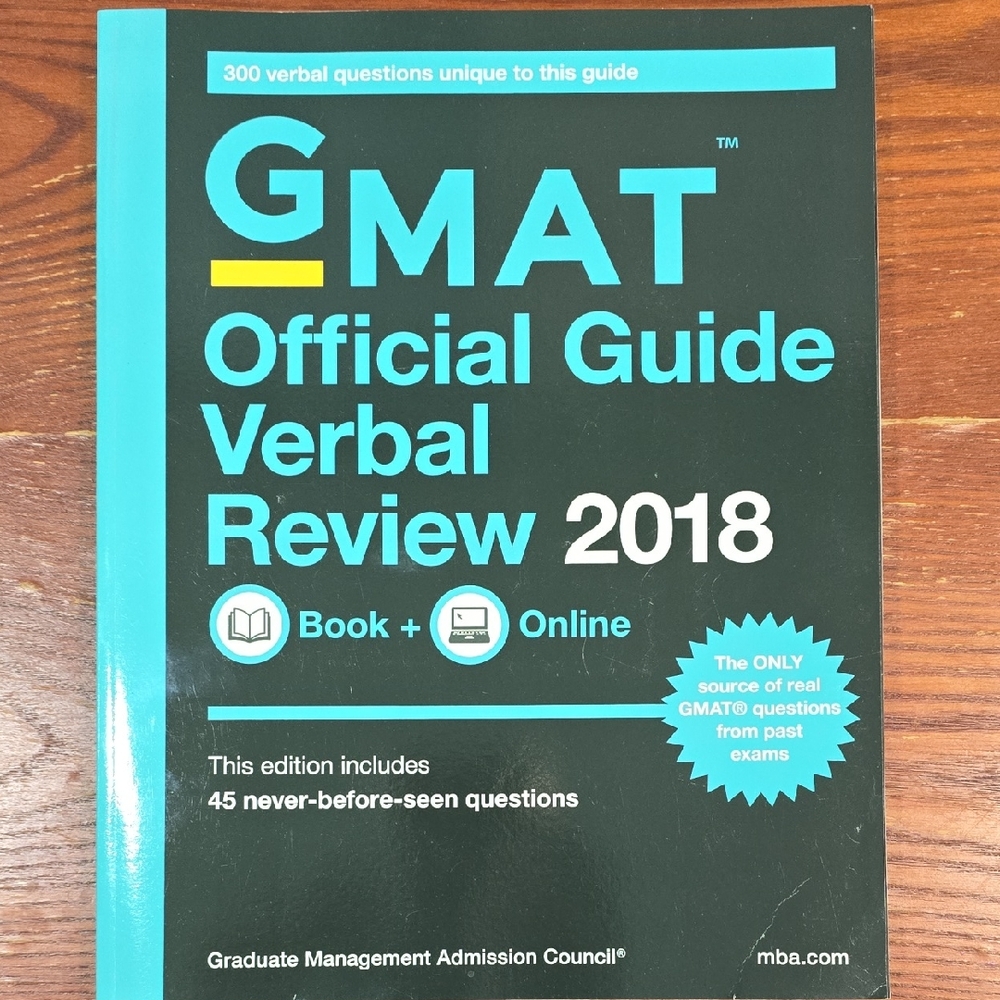 GMAT Official Guide Verbal Review 2018